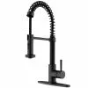 In Stock Hardwarestore Delivery Edison Single-Handle Pull-Down Sprayer Kitchen Faucet With Deck Plate In Matte Black -Bath and Faucet shop 8763988f0e67067a06f4cdb0f7a35eb6 1800x1800