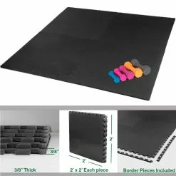 Xspec 3/8" Thick 100 Sq Ft EVA Foam Floor Exercise Gym Mats 25 Pcs, Black | 1 YEAR LIMITED WARRANTY 14 Xspec 3/8" Thick 100 Sq Ft EVA Foam Floor Exercise Gym Mats 25 Pcs, Black | 1 YEAR LIMITED WARRANTY -Bath and Faucet shop 87bcc4bc 1b05 4831 ae77 28ec59a0cce8.13c43e6786bab54edad3ce6b122414ef 1800x1800
