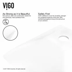 VIGO Hibiscus White Handmade Countertop Matte Stone Square Vessel Bathroom Sink In Matte White 17 VIGO Hibiscus White Handmade Countertop Matte Stone Square Vessel Bathroom Sink In Matte White -Bath and Faucet shop 87f207b5883acec7994e69484d98b9d0 1800x1800