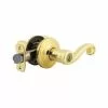 Hardwarestoredelivery Kwikset Ashfield Polished Brass Smartkey Universal Keyed Entry Door Handle