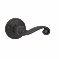 Hardwarestoredelivery Kwikset Ashfield Venetian Bronze Smartkey Universal Keyed Entry Door Handle