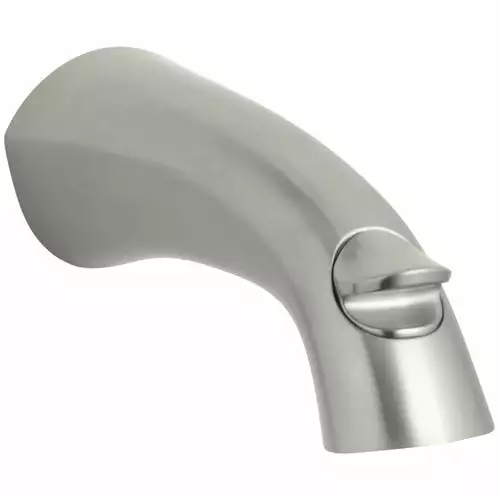 KOHLER Brushed Nickel Bathtub Spout With Diverter 4 KOHLER Brushed Nickel Bathtub Spout With Diverter - Image 2