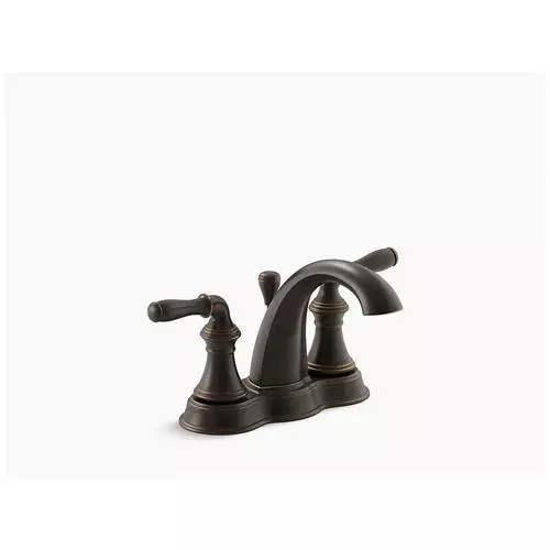 KOHLER Devonshire Oil-Rubbed Bronze 2-Handle 4-in Centerset WaterSense Bathroom Sink Faucet With Drain 7 KOHLER Devonshire Oil-Rubbed Bronze 2-Handle 4-in Centerset WaterSense Bathroom Sink Faucet With Drain - Image 5