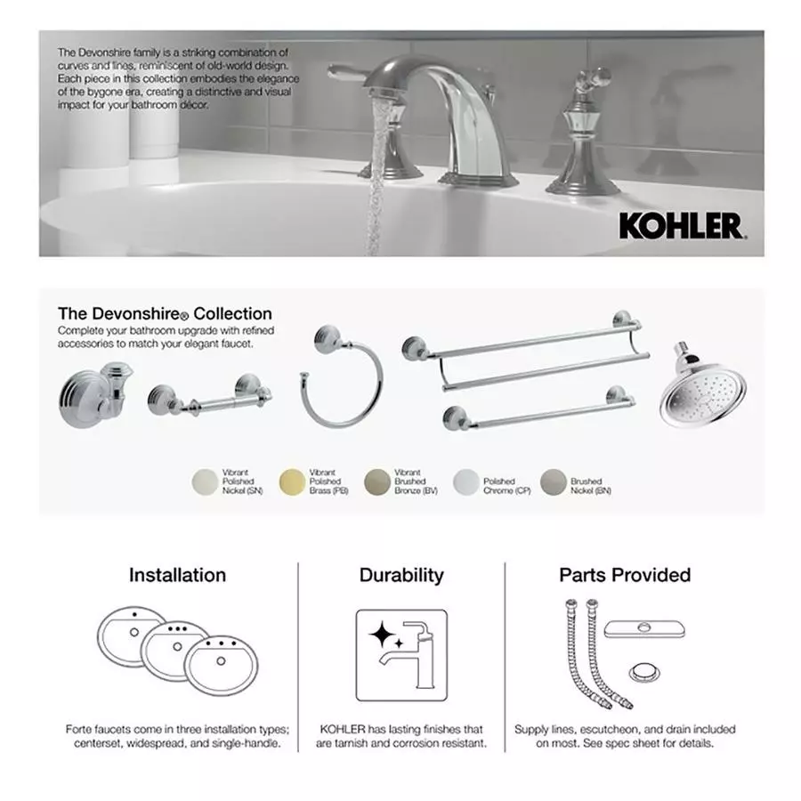 KOHLER Oil-Rubbed Multiple Colors Bathtub Spout 3 KOHLER Oil-Rubbed Multiple Colors Bathtub Spout