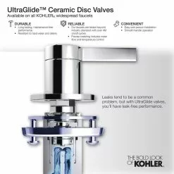 KOHLER Polished Chrome Bathroom Sink Faucet Handle 12 KOHLER Polished Chrome Bathroom Sink Faucet Handle -Bath and Faucet shop 885612165015 16754364 1800x1800