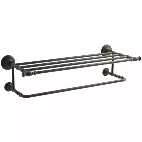 KOHLER Artifacts Oil-rubbed Bronze Wall Mount Towel Rack 3 KOHLER Artifacts Oil-rubbed Bronze Wall Mount Towel Rack