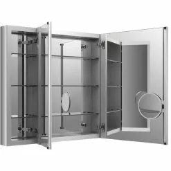 KOHLER Verdera 40-in X 30-in Rectangle Surface/Recessed Mirrored Medicine Cabinet -Bath and Faucet shop 885612211002xl 1800x1800