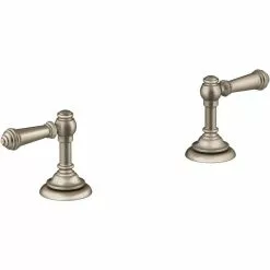 KOHLER Artifacts Vibrant Brushed Bronze 2-Handle Widespread WaterSense Bathroom Sink Faucet With Drain