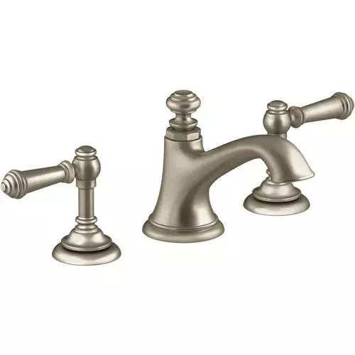 KOHLER Artifacts Vibrant Brushed Bronze 2-Handle Widespread WaterSense Bathroom Sink Faucet With Drain 4 KOHLER Artifacts Vibrant Brushed Bronze 2-Handle Widespread WaterSense Bathroom Sink Faucet With Drain - Image 2
