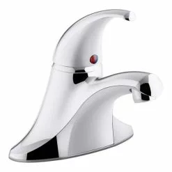 KOHLER Coralais Polished Chrome 1-Handle 4-in Centerset Bathroom Sink Faucet