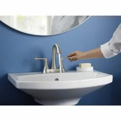 KOHLER Lilyfield Brushed Nickel 2-Handle 4-in Centerset WaterSense Bathroom Sink Faucet With Drain 21 KOHLER Lilyfield Brushed Nickel 2-Handle 4-in Centerset WaterSense Bathroom Sink Faucet With Drain -Bath and Faucet shop 885612574589 08393774 1800x1800