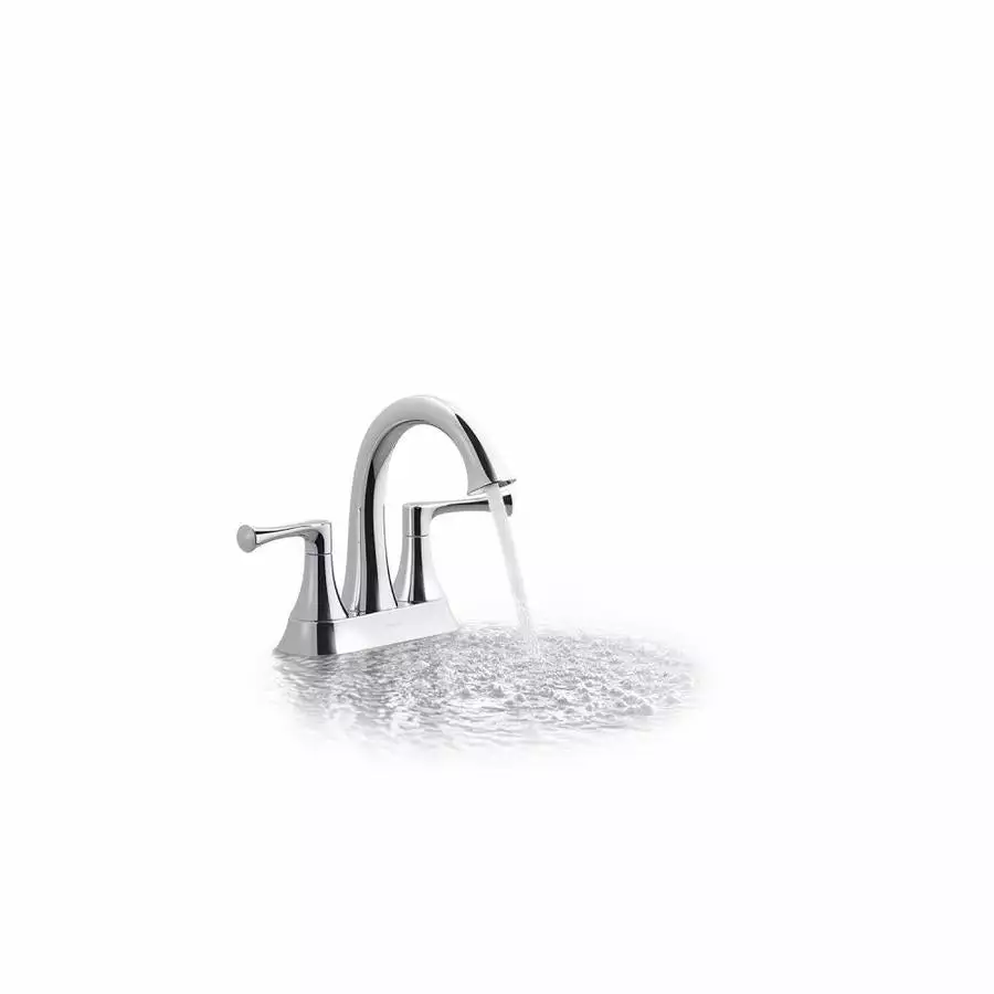KOHLER Lilyfield Brushed Nickel 2-Handle 4-in Centerset WaterSense Bathroom Sink Faucet With Drain 17 KOHLER Lilyfield Brushed Nickel 2-Handle 4-in Centerset WaterSense Bathroom Sink Faucet With Drain - Image 15