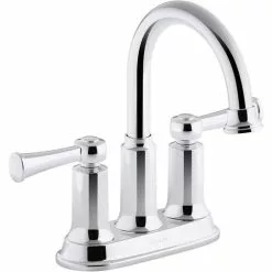 KOHLER Aderlee Polished Chrome 2-Handle 4-in Centerset WaterSense Bathroom Sink Faucet With Drain -Bath and Faucet shop 885612705488xl 1800x1800