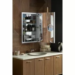 KOHLER Verdera 20-in X 30-in Rectangle Surface/Recessed Mirrored Medicine Cabinet With Outlet And Lights 17 KOHLER Verdera 20-in X 30-in Rectangle Surface/Recessed Mirrored Medicine Cabinet With Outlet And Lights -Bath and Faucet shop 885612733603 10711610 1800x1800