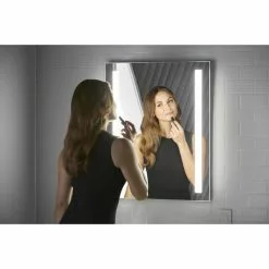 KOHLER Verdera 24-in X 30-in Rectangle Surface/Recessed Mirrored Medicine Cabinet With Outlet And Lights