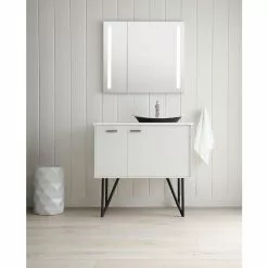 KOHLER Verdera 34-in X 30-in Rectangle Surface/Recessed Mirrored Medicine Cabinet With Outlet And Lights 14 KOHLER Verdera 34-in X 30-in Rectangle Surface/Recessed Mirrored Medicine Cabinet With Outlet And Lights -Bath and Faucet shop 885612733627 10711593 1800x1800