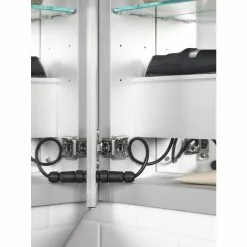 KOHLER Verdera 34-in X 30-in Rectangle Surface/Recessed Mirrored Medicine Cabinet With Outlet And Lights 17 KOHLER Verdera 34-in X 30-in Rectangle Surface/Recessed Mirrored Medicine Cabinet With Outlet And Lights -Bath and Faucet shop 885612733627 10711596 1800x1800