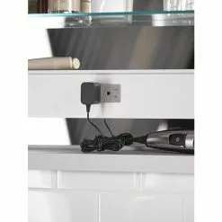 KOHLER Verdera 34-in X 30-in Rectangle Surface/Recessed Mirrored Medicine Cabinet With Outlet And Lights 18 KOHLER Verdera 34-in X 30-in Rectangle Surface/Recessed Mirrored Medicine Cabinet With Outlet And Lights -Bath and Faucet shop 885612733627 10711597 1800x1800