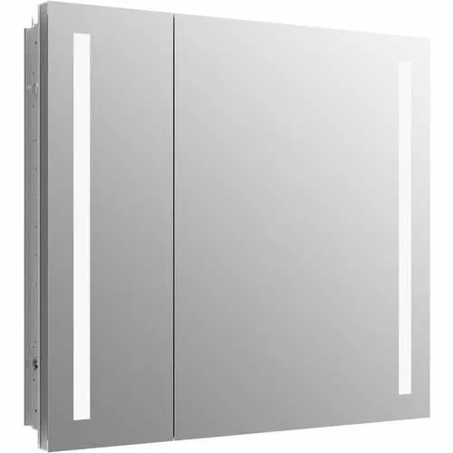 KOHLER Verdera 34-in X 30-in Rectangle Surface/Recessed Mirrored Medicine Cabinet With Outlet And Lights 12 KOHLER Verdera 34-in X 30-in Rectangle Surface/Recessed Mirrored Medicine Cabinet With Outlet And Lights - Image 10