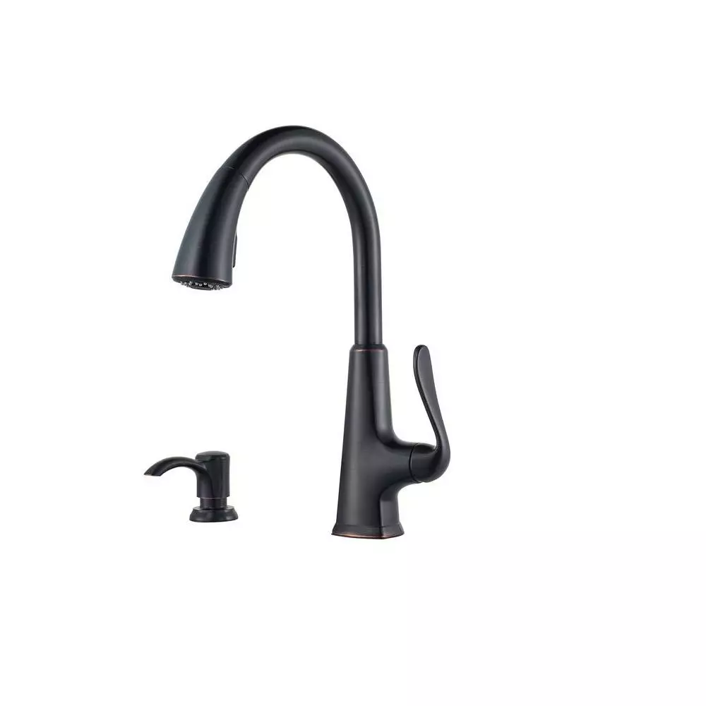 In Stock Hardwarestore Delivery Pasadena Single-Handle Pull-Down Sprayer Kitchen Faucet With Soap Dispenser In Stainless Steel 12 In Stock Hardwarestore Delivery Pasadena Single-Handle Pull-Down Sprayer Kitchen Faucet With Soap Dispenser In Stainless Steel - Image 10