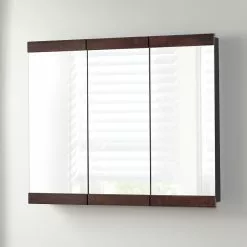 In Stock Hardwarestore Delivery 36-1/4 In. W X 29-3/4 In. H Fog Free Framed Surface-Mount Tri-view Bathroom Medicine Cabinet In Java -Bath and Faucet shop 891e63060c692e931fd4d15edcea6a5e 1800x1800