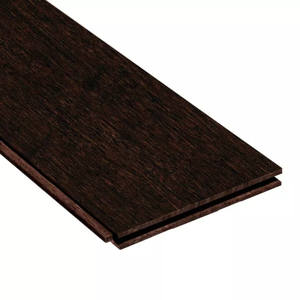 Home Legend Strand Woven Walnut 9/16 In. Thick X 4-3/4 In. Wide X 36 In. Length Solid T&G Bamboo Flooring (19 Sq. Ft. / Case) 4 Home Legend Strand Woven Walnut 9/16 In. Thick X 4-3/4 In. Wide X 36 In. Length Solid T&G Bamboo Flooring (19 Sq. Ft. / Case) - Image 2