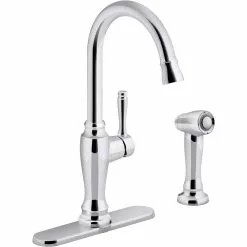 In Stock Hardwarestore Delivery Arsdale Single-Handle Standard Kitchen Faucet With Swing Spout And Sidespray In Oil-Rubbed Bronze -Bath and Faucet shop 8b362f5568773065ac91aa7eb4b589b2 1800x1800
