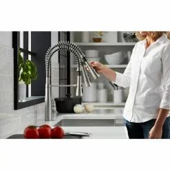 In Stock Hardwarestore Delivery Simplice Single-Handle Pull-Down Sprayer Kitchen Faucet In Vibrant Stainless -Bath and Faucet shop 8bc4fdebfb6d7db04aa281c6c63e6836 1800x1800