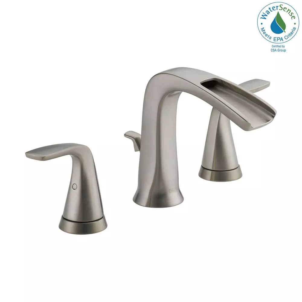In Stock Hardwarestore Delivery Tolva 8 In. Widespread 2-Handle Bathroom Faucet In Brushed Nickel 10 In Stock Hardwarestore Delivery Tolva 8 In. Widespread 2-Handle Bathroom Faucet In Brushed Nickel - Image 8