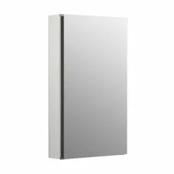 In Stock Hardwarestore Delivery 15 In. X 26 In. Recessed Or Surface Mount Medicine Cabinet In White Powder-Coat Aluminum