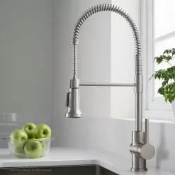 In Stock Hardwarestore Delivery Britt Single Handle Commercial Kitchen Faucet With Dual Function Sprayhead In All-Brite Spot Free Stainless Steel Finish -Bath and Faucet shop 8cdcdcafd852f0a7e9f1ef5c4b1402f0 1800x1800