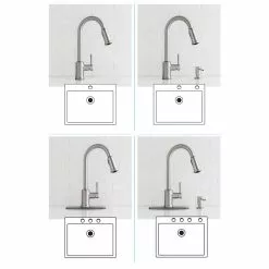 In Stock Hardwarestore Delivery Indi Single-Handle Pull-Down Sprayer Kitchen Faucet With Reflex And Power Clean In Matte Black -Bath and Faucet shop 8d21acfefab4fe1850dea53887263ce5 1800x1800