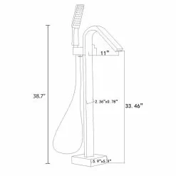 In Stock Hardwarestore Delivery 1-Handle Freestanding Floor Mount Roman Tub Faucet Bathtub Filler With Hand Shower In Chrome 16 In Stock Hardwarestore Delivery 1-Handle Freestanding Floor Mount Roman Tub Faucet Bathtub Filler With Hand Shower In Chrome -Bath and Faucet shop 8dd2535837e69b08bc4902fe034b4915 1800x1800