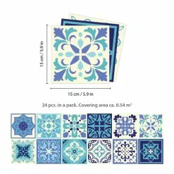 Walplus Peel And Stick Wall Tile Sticker Kitchen Bathroom Backsplash Splashback Tile Paint Stick On Tile Daliah Blue And Turquoise Mediterranean -Bath and Faucet shop 9078a4a7 846c 46b5 886d c9f5eb2cda36.60109ba07e1d11b421d9fbe0c5d0163c 1800x1800