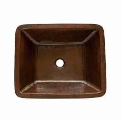 Premier Copper Products Rectangle Skirted Hammered Copper Vessel Sink In Oil Rubbed Bronze -Bath and Faucet shop 90929d6ab26873b09da564197d783129 1800x1800