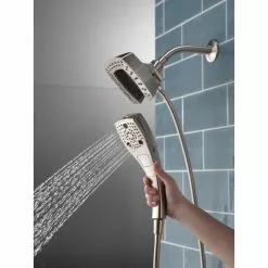 In Stock Hardwarestore Delivery In2ition Two-in-One 5-Spray 5.8 In. Dual Wall Mount Fixed And Handheld Shower Head In Stainless -Bath and Faucet shop 90b96c35ec7327f84b95f4ae8afd65ec 1800x1800