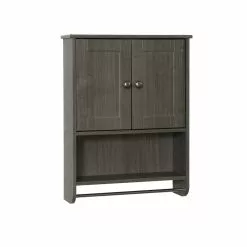 Zenna Home® 20"W X 6"D X 26"H Driftwood Gray Bathroom Wall Cabinet