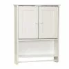 Zenna Home® Country Cottage 19"W X 6"D X 26"H White Bathroom Wall Cabinet -Bath and Faucet shop 9114W master 1800x1800