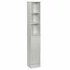 Zenna Home® 12"W X 10"D X 67"H White Linen Cabinet
