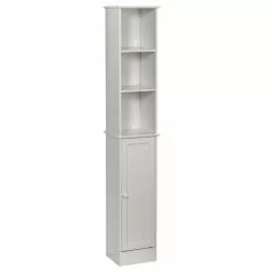 Zenna Home® 12"W X 10"D X 67"H White Linen Cabinet