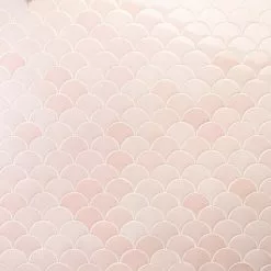 Bond Tile Riptide Rose 2.44 In. X 5 In. Fish Scale Polished Ceramic Wall Tile (48 Pieces 4.06 Sq. Ft. / Case)