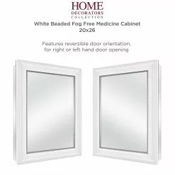 In Stock Hardwarestore Delivery 20 In. X 26 In. Fog Free Recessed Or Surface Mount Medicine Cabinet In White -Bath and Faucet shop 93e0b2fdac4cfae5fd127984f96b07ed 1800x1800