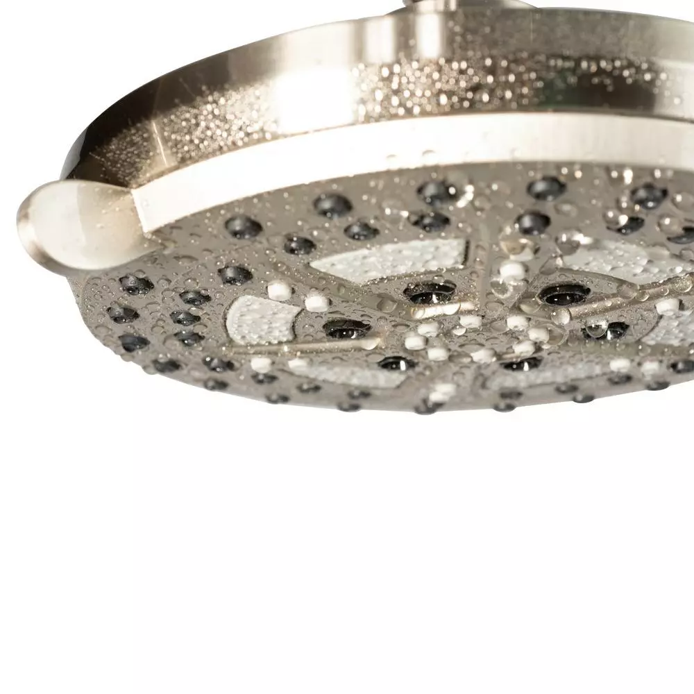 In Stock Hardwarestore Delivery 6-spray 7 In. Dual Shower Head And Handheld Shower Head With Low Flow In Brushed-Nickel 9 In Stock Hardwarestore Delivery 6-spray 7 In. Dual Shower Head And Handheld Shower Head With Low Flow In Brushed-Nickel - Image 7