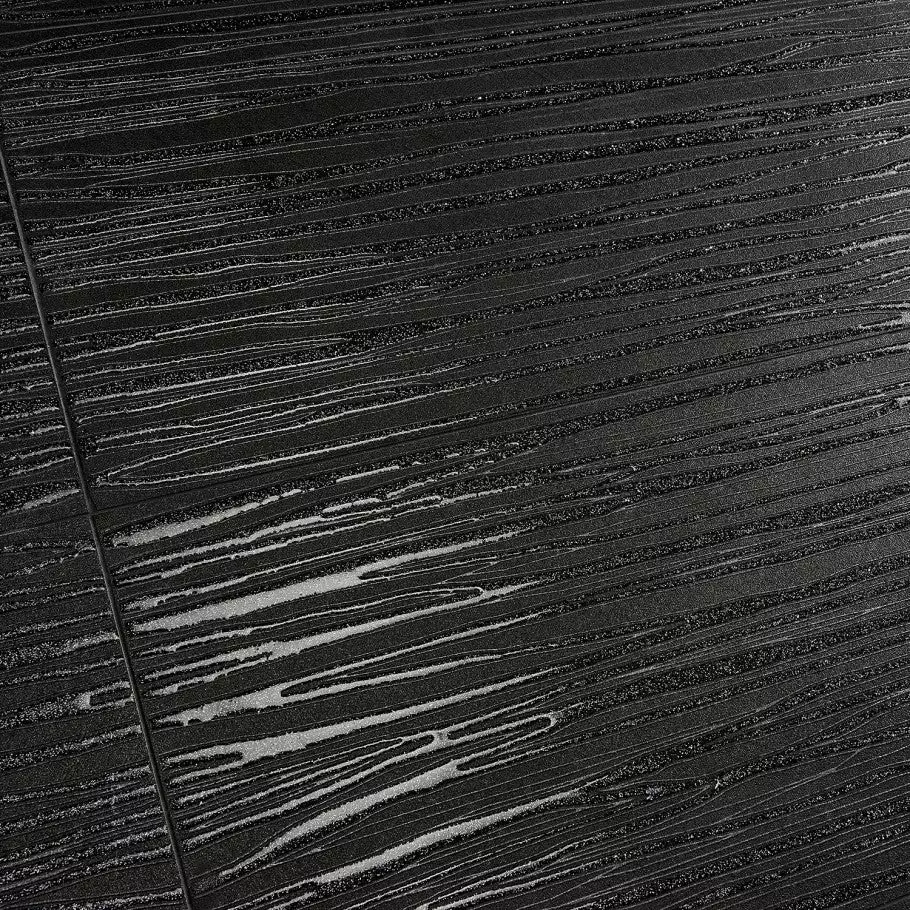 Bond Tile Remnant River Black 11 In. X 40 In. Textured Ceramic Wall Tile (4 Pieces 12.48 Sq. Ft. / Case) 5 Bond Tile Remnant River Black 11 In. X 40 In. Textured Ceramic Wall Tile (4 Pieces 12.48 Sq. Ft. / Case) - Image 3