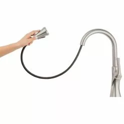 In Stock Hardwarestore Delivery Miri Single-Handle Pull-Down Sprayer Kitchen Faucet With Soap Dispenser In Spot Defense Stainless Steel 24 In Stock Hardwarestore Delivery Miri Single-Handle Pull-Down Sprayer Kitchen Faucet With Soap Dispenser In Spot Defense Stainless Steel -Bath and Faucet shop 95b99bf41cbc74f7fe5451082255f790 1800x1800