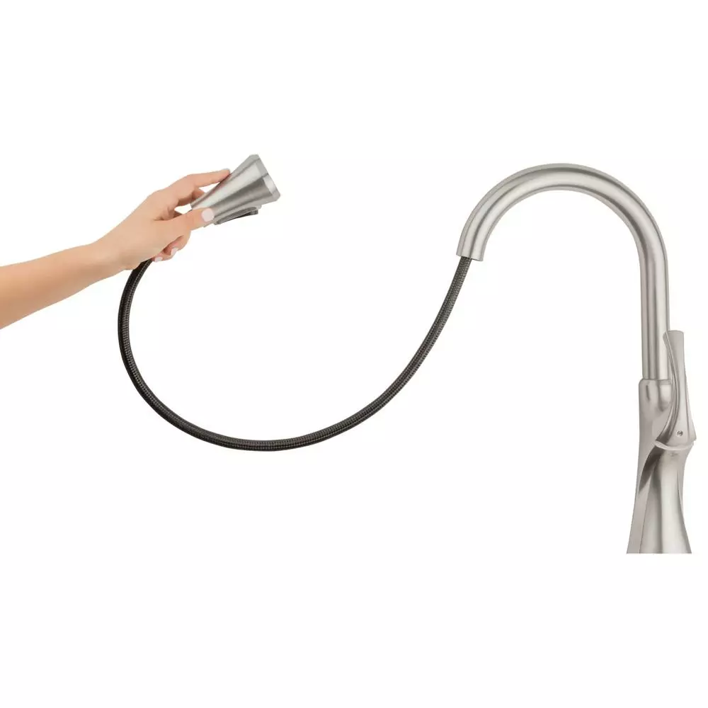 In Stock Hardwarestore Delivery Miri Single-Handle Pull-Down Sprayer Kitchen Faucet With Soap Dispenser In Spot Defense Stainless Steel 13 In Stock Hardwarestore Delivery Miri Single-Handle Pull-Down Sprayer Kitchen Faucet With Soap Dispenser In Spot Defense Stainless Steel - Image 11