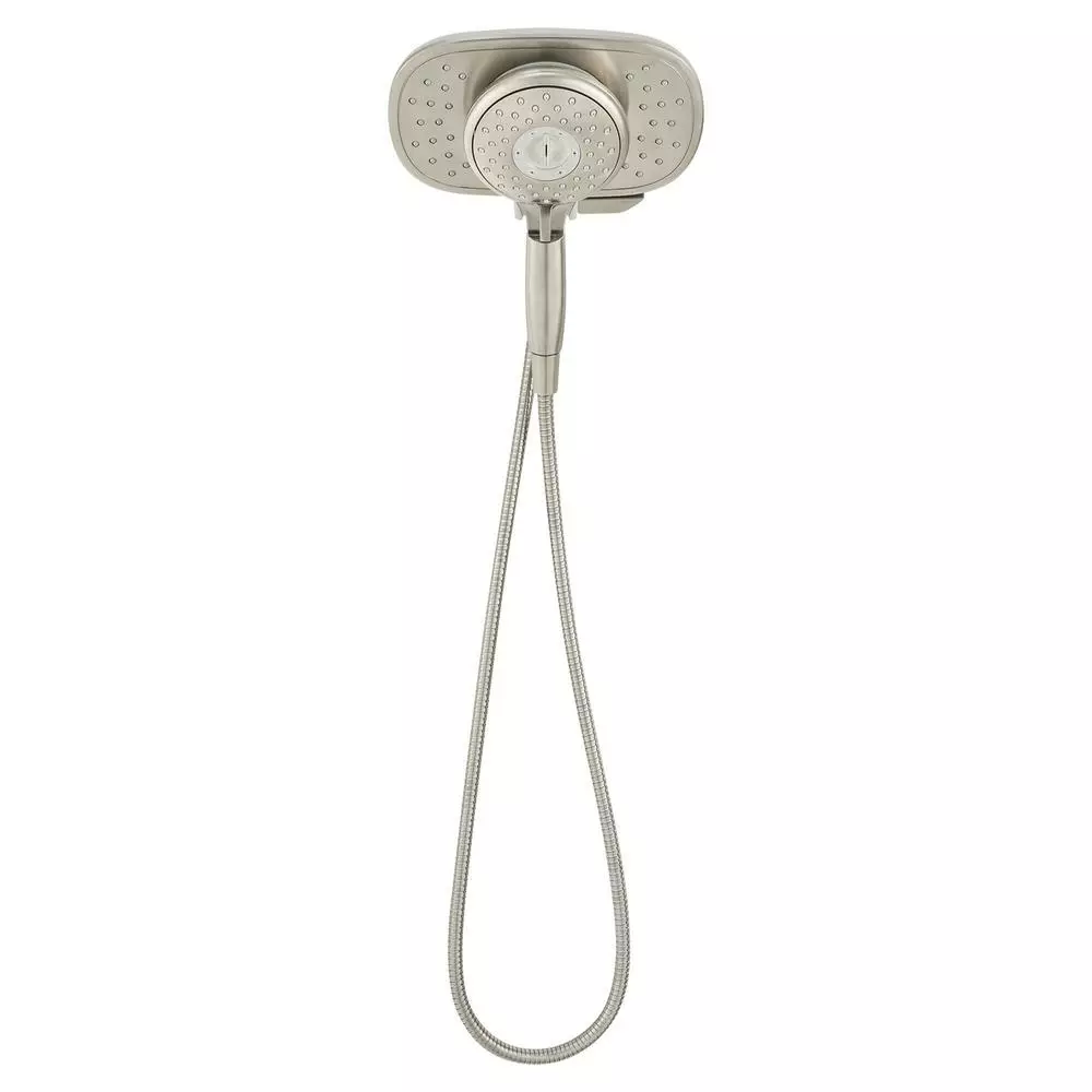 In Stock Hardwarestore Delivery Spectra+ -spray 9.5 In. Dual Shower Head And Handheld Shower Head In Brushed Nickel 4 In Stock Hardwarestore Delivery Spectra+ -spray 9.5 In. Dual Shower Head And Handheld Shower Head In Brushed Nickel - Image 2