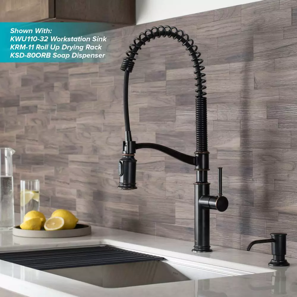 In Stock Hardwarestore Delivery Sellette Single-Handle Pull-Down Sprayer Kitchen Faucet With Dual Function Sprayhead In Oil Rubbed Bronze 10 In Stock Hardwarestore Delivery Sellette Single-Handle Pull-Down Sprayer Kitchen Faucet With Dual Function Sprayhead In Oil Rubbed Bronze - Image 8