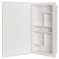 In Stock Hardwarestore Delivery Spacecab 16 In. W X 26 In. H Frameless Recessed Medicine Cabinet With 6-Shelves And Polished Edge Mirror -Bath and Faucet shop 96c8694faa81d57d2dc6bc3eda47144d 1800x1800