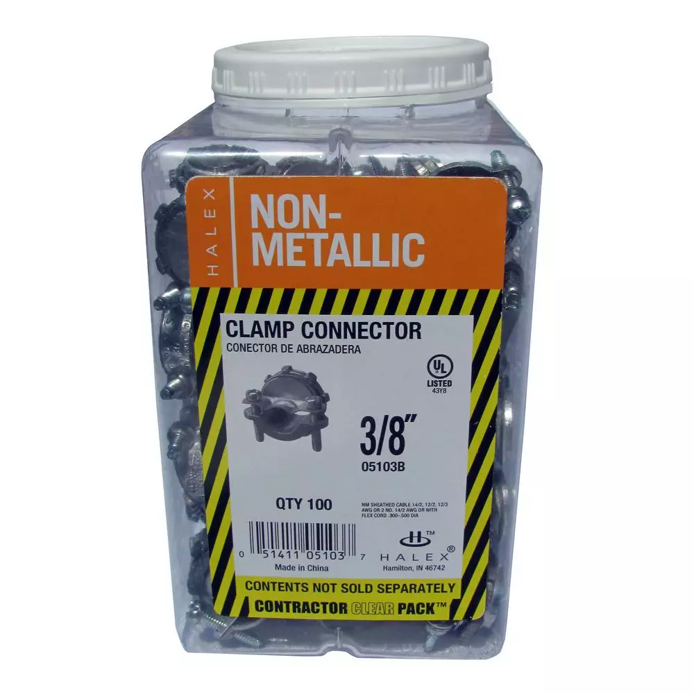 In Stock Hardwarestore Delivery 3/8 In. Non-Metallic Twin Screw Clamp Connectors (100-Pack) 7 In Stock Hardwarestore Delivery 3/8 In. Non-Metallic Twin Screw Clamp Connectors (100-Pack) - Image 5